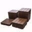 Paquet de 76 tuiles de terrasse à emboîtement 11,42 po x 11,42 po - Revêtement de sol en plastique grain de bois 3D de 68,80 pieds carrés pour l'extérieur, imperméable et résistant à l'humidité, facile à installer et facile à installer