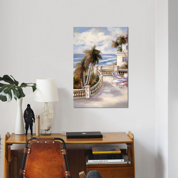 « tropical xvi », impression sur toile, H 26 po x l 18 po x P 1,5 po, Toile tendue, Pas de tapis