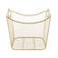 Panier de rangement en métal avec poignées en anneau-2136632272
