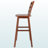 Tazewell Swivel Bar Stool with Ladder-back, Walnut