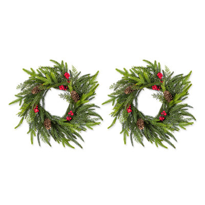 14" Berry Wreath Set