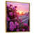 Toile avec cadre flottant or