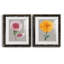 «Chrysanthemum on Grey III», ensemble de 2 reproductions d'art-1209471371-1209471370-1223403437