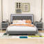 Ensemble de chambre à coucher 3 pièces Aljosha, lit plateforme tapissier grand et 2 tables de chevet avec 2 tiroirs-1590548745