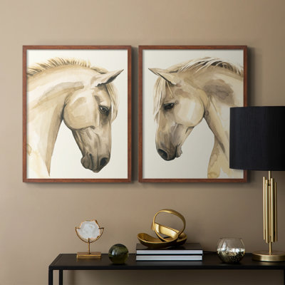 Impression encadrée Golden Palomino I-Premium - prête à être accrochée - aucun clou requis - aucun clou requis