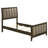 Ewurabena 51-inch Upholstered Twin Bed Dark Cocoa-1327083117