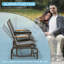 Banc oscillant d'extérieur pour 2 personnes Outsunny