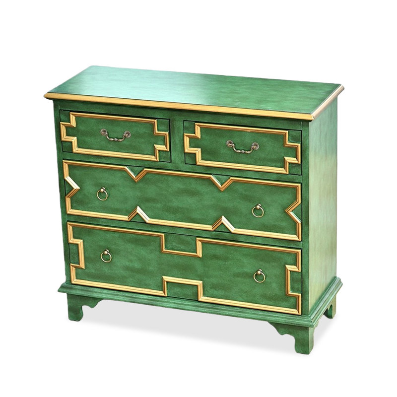 Buffet vert massif et bois manufacturé