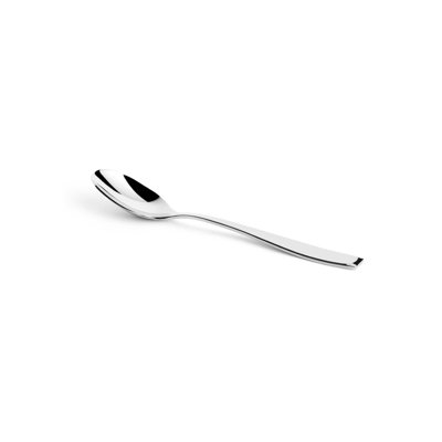 Ensemble de cuillères à dessert en acier inoxydable Serenity | Argent, 7,5 po, 12 pièces