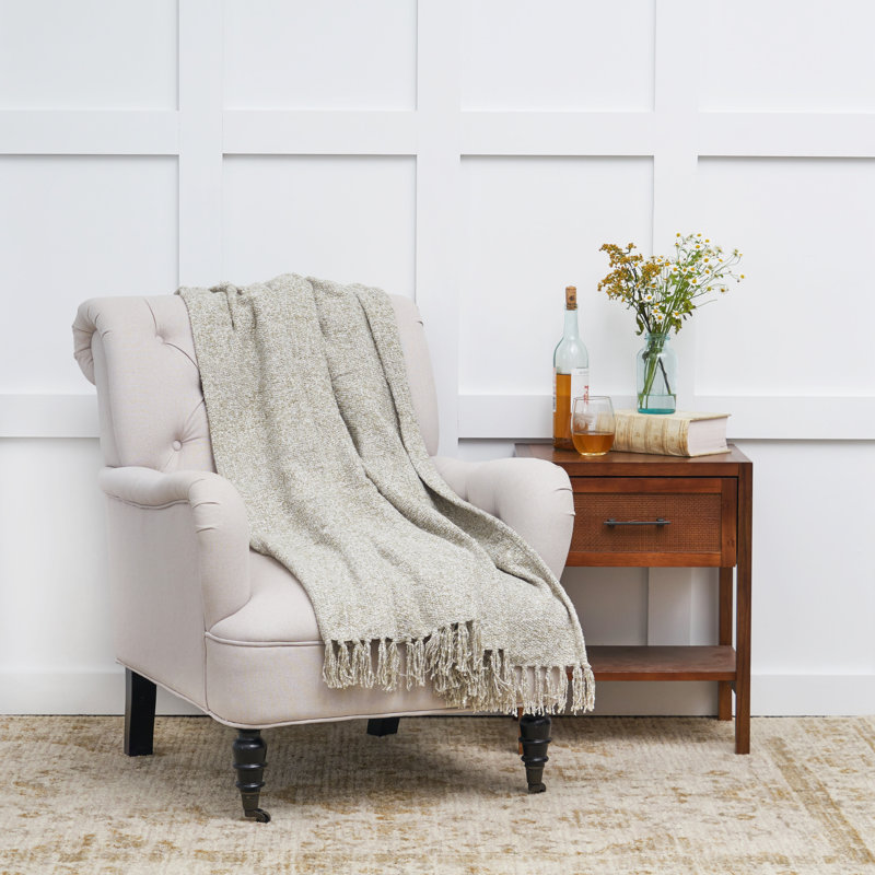 Cozy Sage Throw, Green