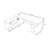 Deluxe gray two-cabinet modern desk-1500996007
