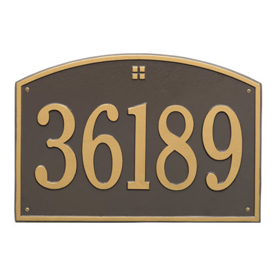 Cape Charles 1-Line Wall Address Plaque
