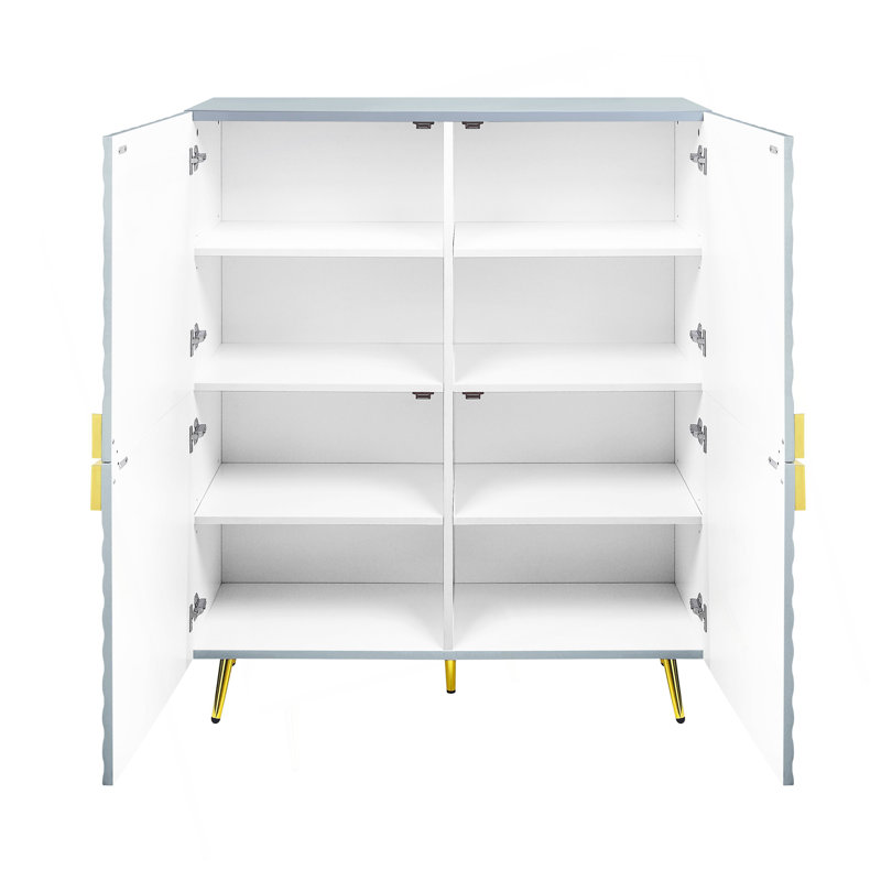 Vig 2-Door Accent Cabinet, Grey