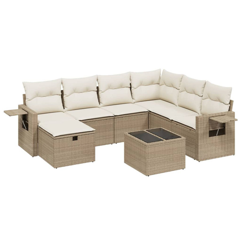 Ensemble de canapé de jardin Vidaxl beige