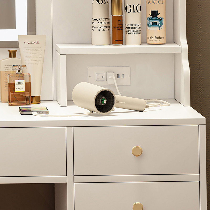 Grande coiffeuse avec coiffeuse et miroir