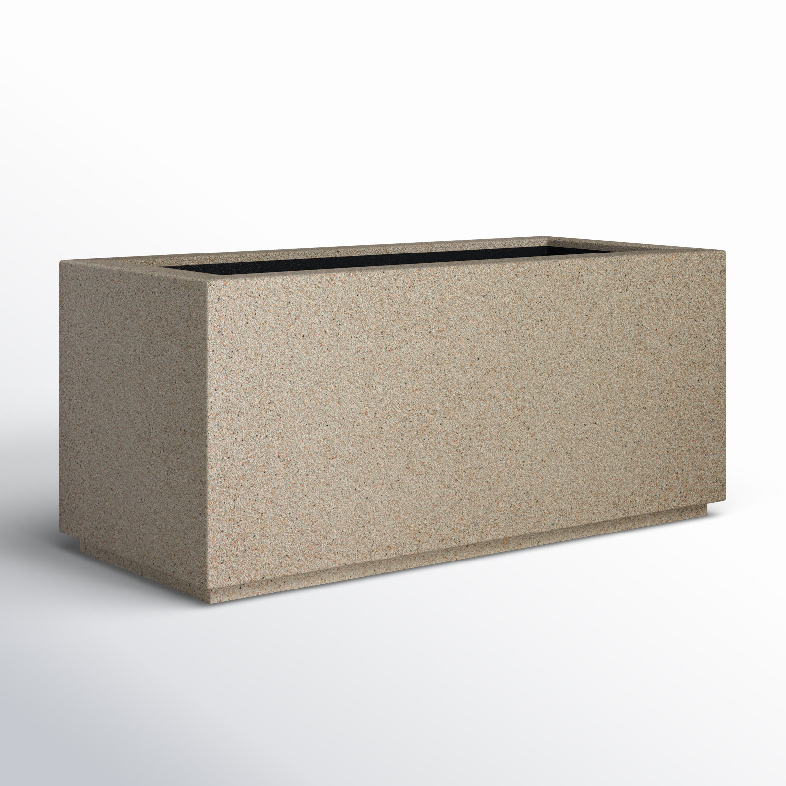 Gita 36" Planter Box, Sandstone Granite