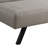 Serta Nova Scotia 66.1" Metal Leg Convertible Sofa, Horizontal Channel Tufting, Easy Assembly-111078654