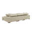 Grand canapé modulaire à double assise en velours côtelé Large Seating-440185244