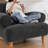 Carri 41.75" Oversized Modern Upholstered Accent Chair with Recessed Arms Solid Wood Legs for Living Room-583106701