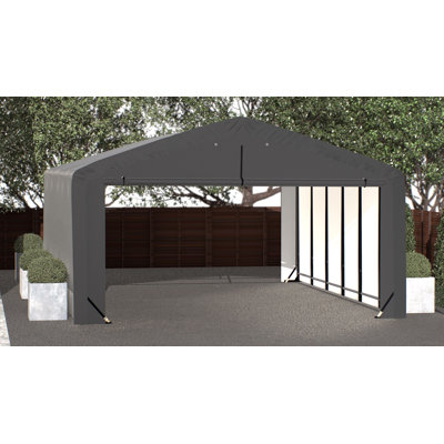 Garage Shelterube résistant au vent et à la neige, 20 x 23 x 12, gris
