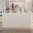 16-Drawer Chest With Graceful Design And Tempered Glass Top