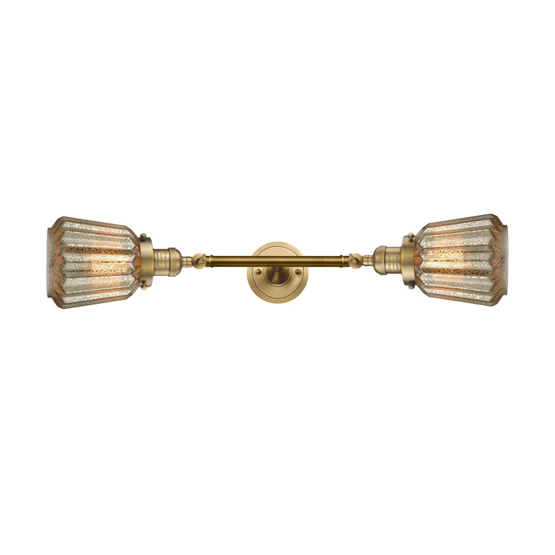 Vinson 2 - Light Dimmable Vanity Light, Brushed Brass, Mercury