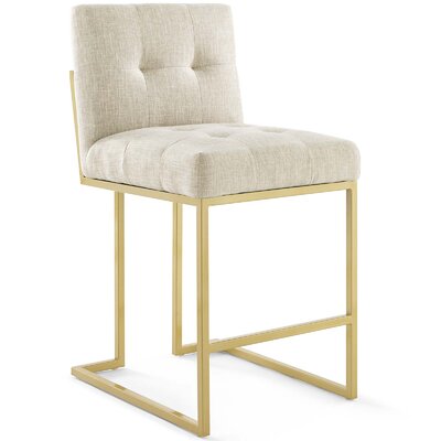 Alverce Tufted Upholstered Back Cantilever Chair -  Everly Quinn, CCD645D8D0AB454991D2FD740B019F35