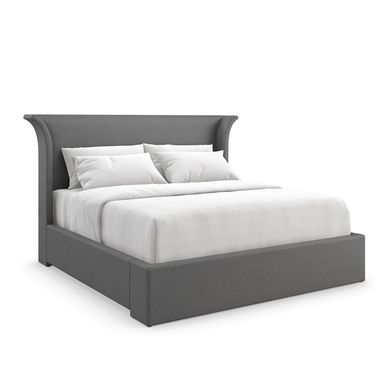 Beauty Sleep Upholstered Bed, King, Gray