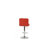 BAR STOOL In Red, Chrome