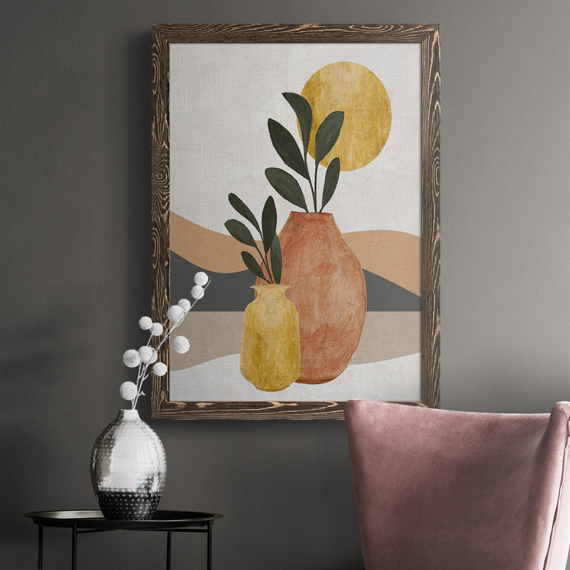 Adobe Moon II - reproduction d'un cadre photo sur toile, H 37,5 po x l 27,5 po x P 1 po, Noyer