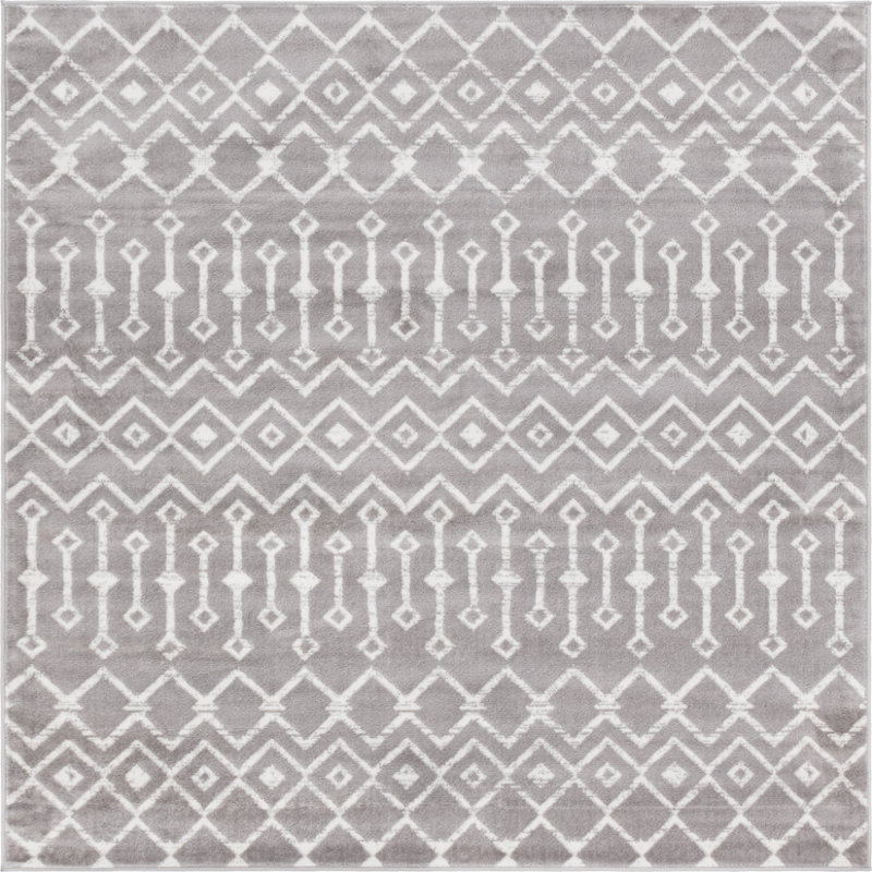Moroccan Area Rug, Square 183cm