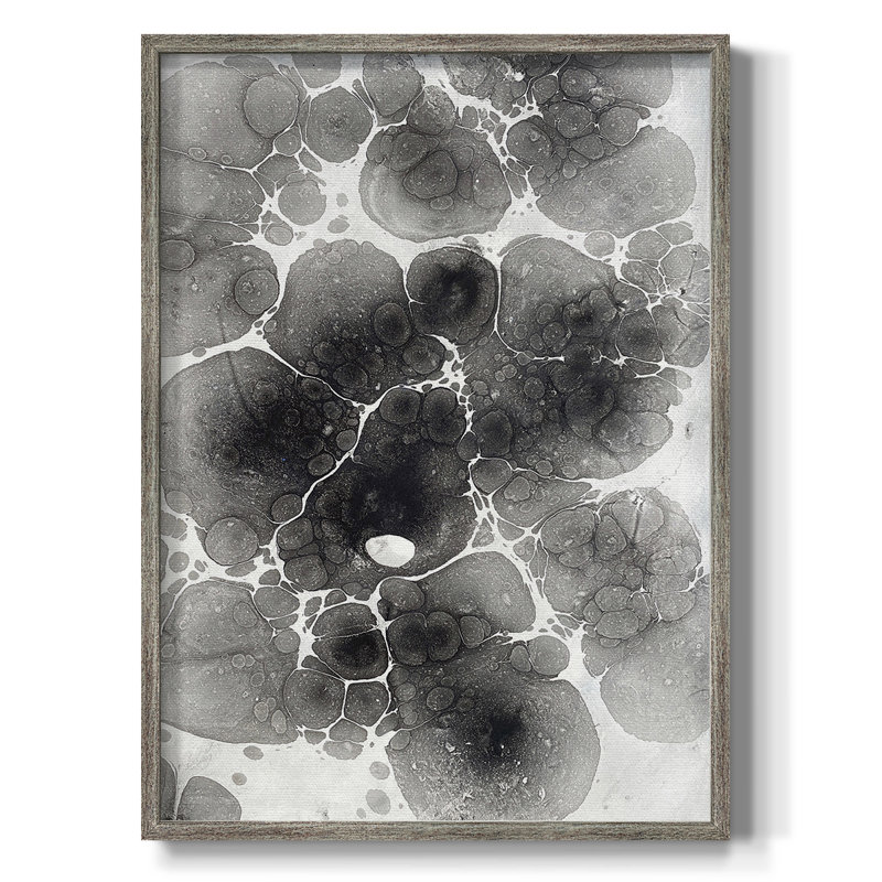 Marbling XIV Framed Print - Solid Wood, 11" H x 9" W