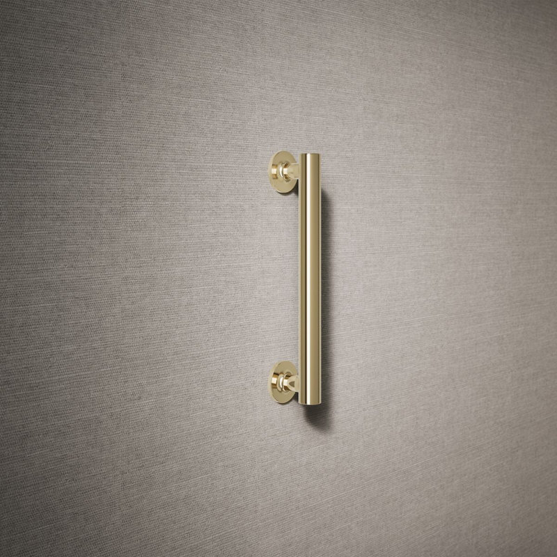 Purist Grab Bar, Vibrant French Gold, 12"W