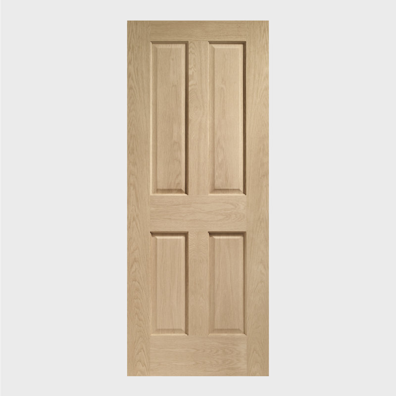 Internal Oak Victorian 4 Panel, 2040mm H x 626mm W x 40mm D