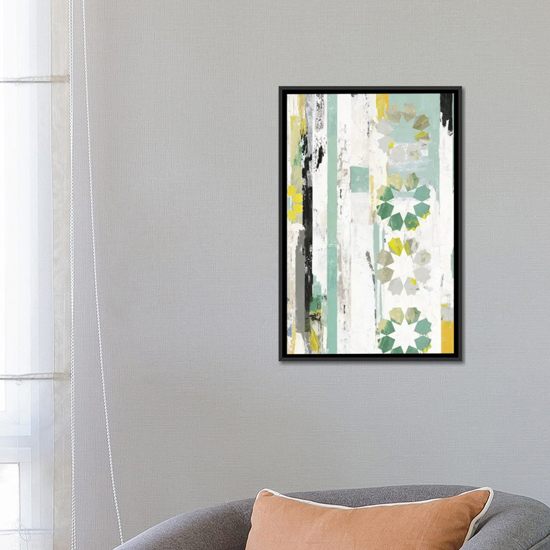 «Star I» sur toile, H 26 po x l 18 po x P 1,5 po, Toile avec cadre noir, Pas de tapis