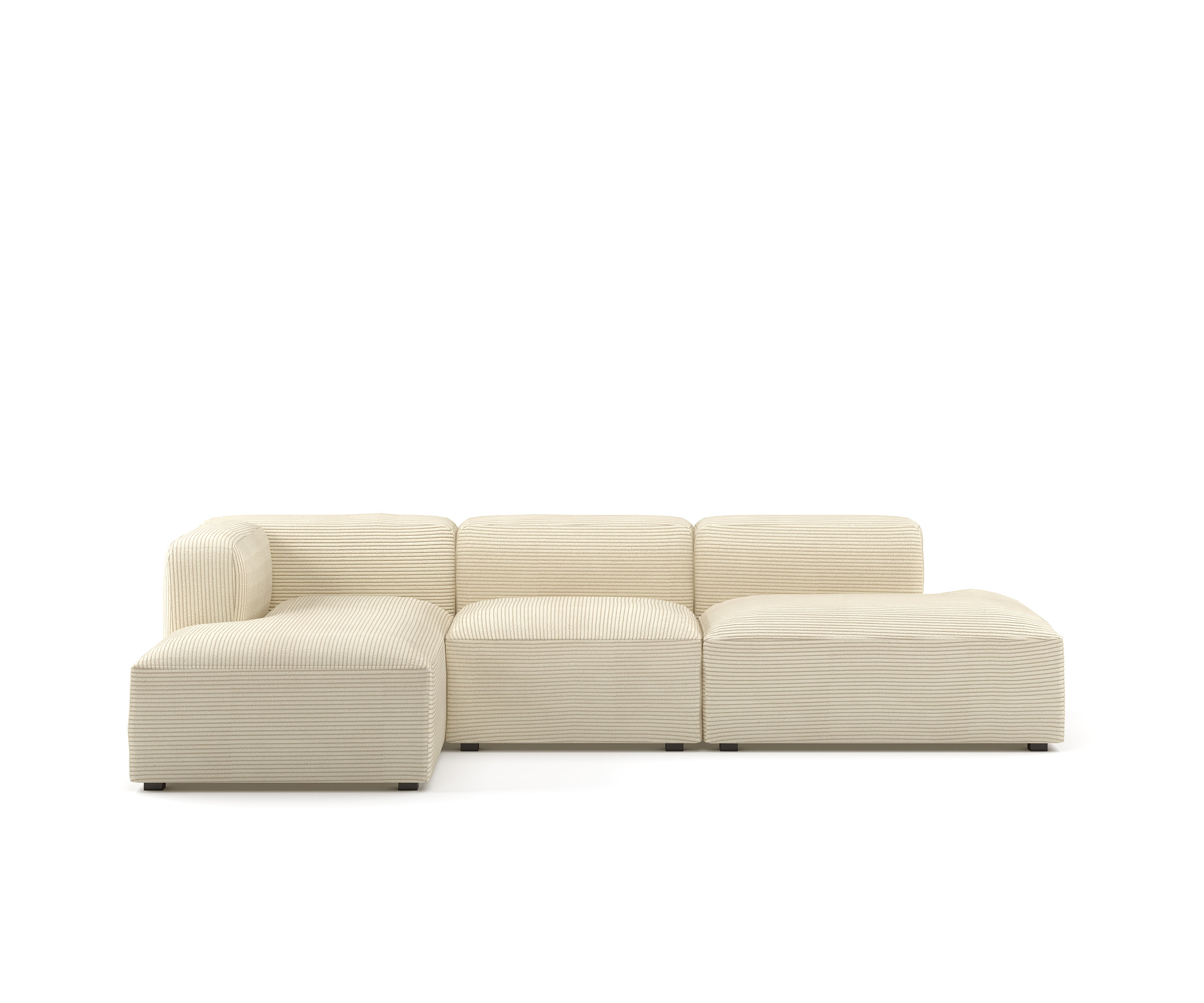 AllModern Winnie 3 - Piece Corduroy Sectional & Reviews | Wayfair