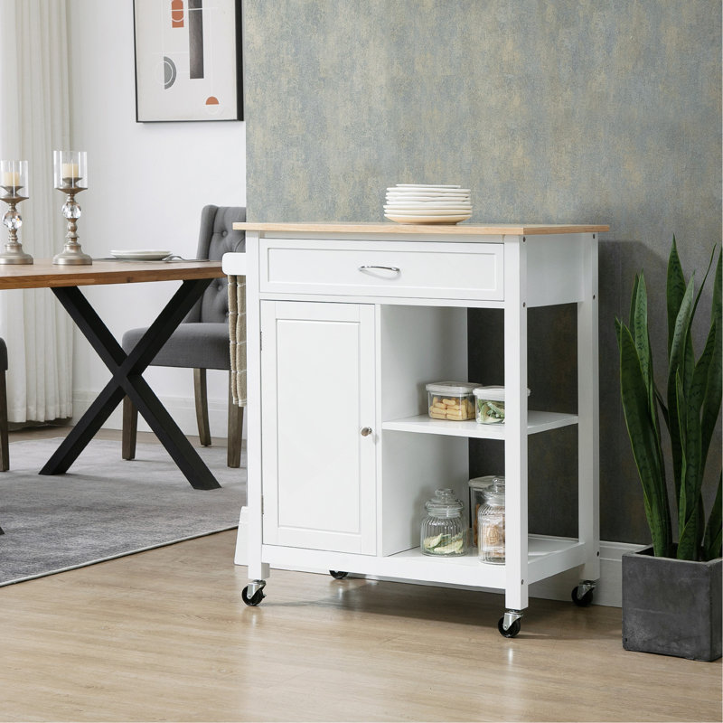Chariot pour îlot de cuisine polyvalent avec beaucoup de rangement et de mobilité pour une expérience de cuisson améliorée