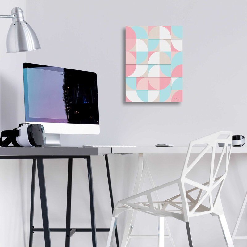 «The Scandinavian Geometric» par Seven Trees Design, art mural en verre acrylique, H 16 po x l 12 po x P 0,13 po