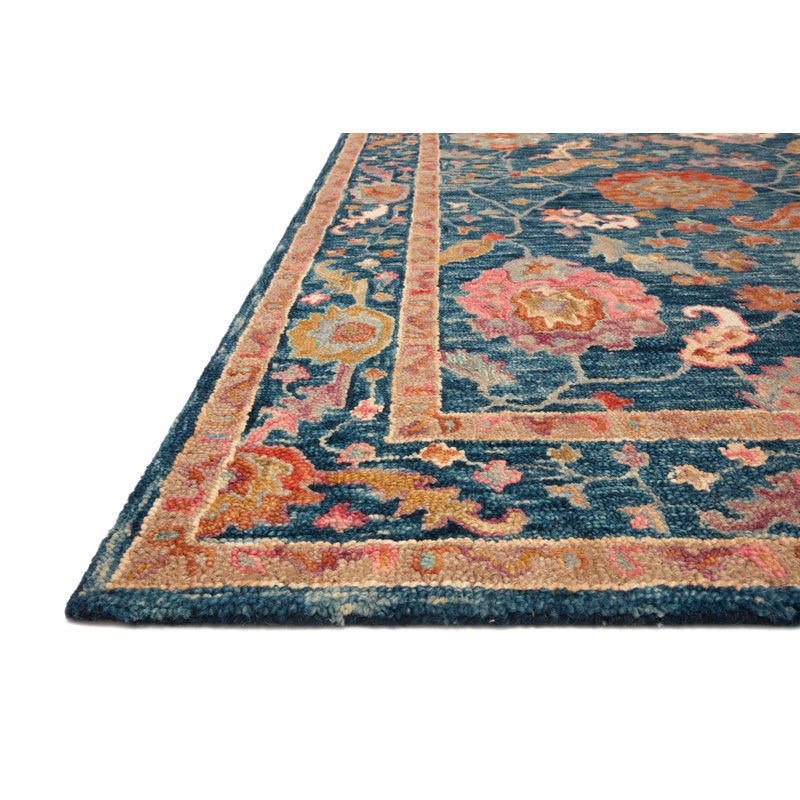 Fierros Wool Oriental Indoor Rug, Square 1'6"