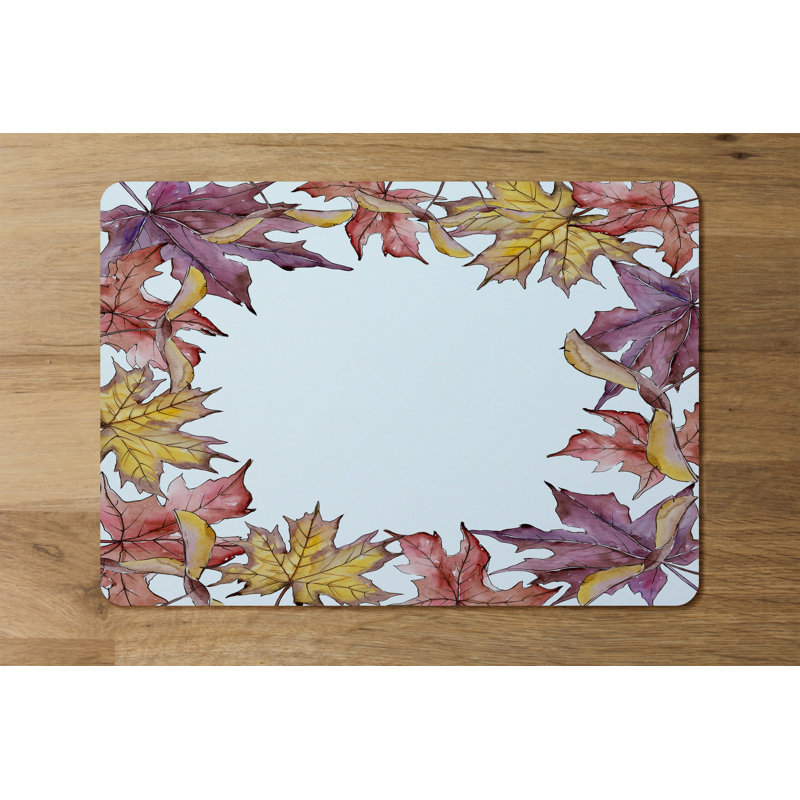 Franka Polyester, Wood Floral Rectangle Placemat