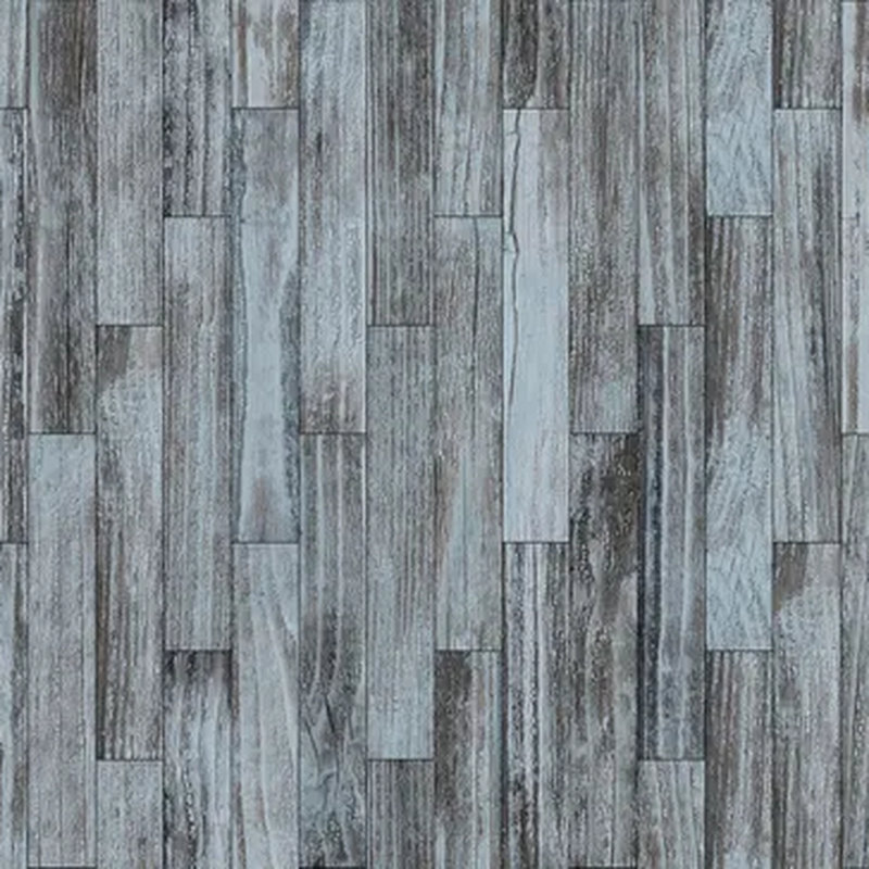 Papier peint planche de bois rustique bleu gris patiné, L 96 po x l 108 po