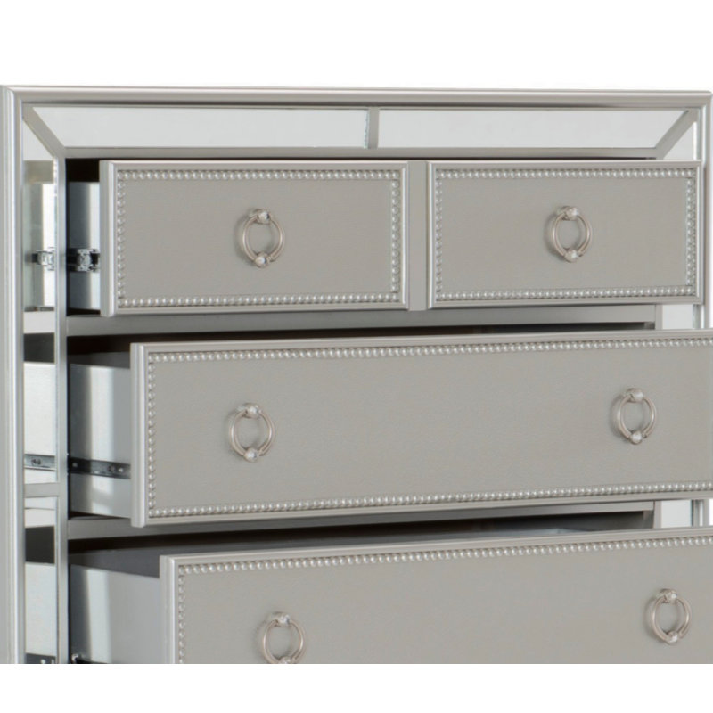 Commode texturée en relief de style commode moderne 1 pièce pour chambre à coucher