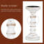 Porte-bougies en bois pour pilier: Ensemble de 3 porte-bougies rustiques en bois blanc