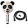 Adjustable Extension Bar with 5-Function Rainfall Shower Head and Panda Hand Shower