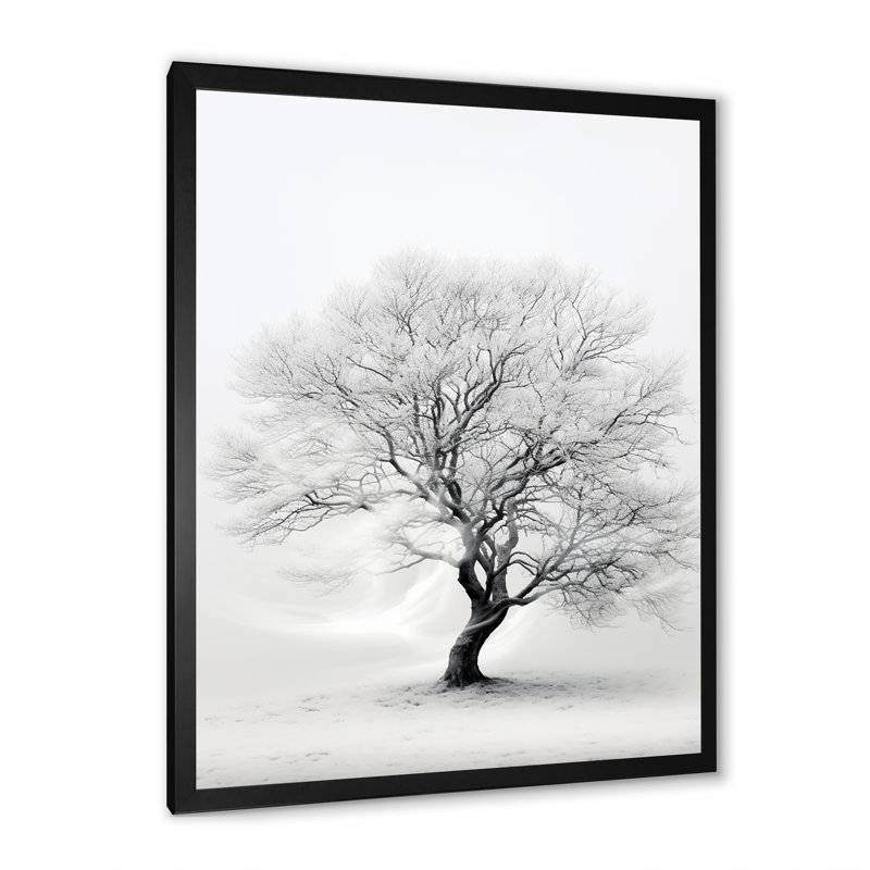 Reproduction d'art sur toile blanche et monochrome, Cadre photo noir, H 20 po x l 12 po x P 1 po