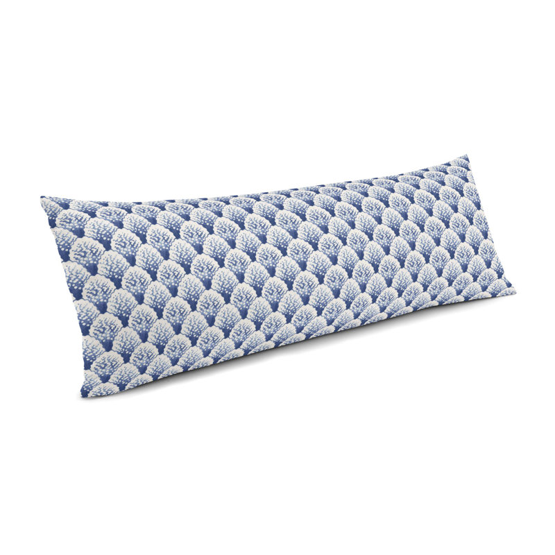 Housse et insert de coussin rectangulaire Sea Scallop Sea Scallop, 14 po x 36 po