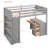 Loft Bed With Ladder, Shelves, And Desk-623796909-623796910