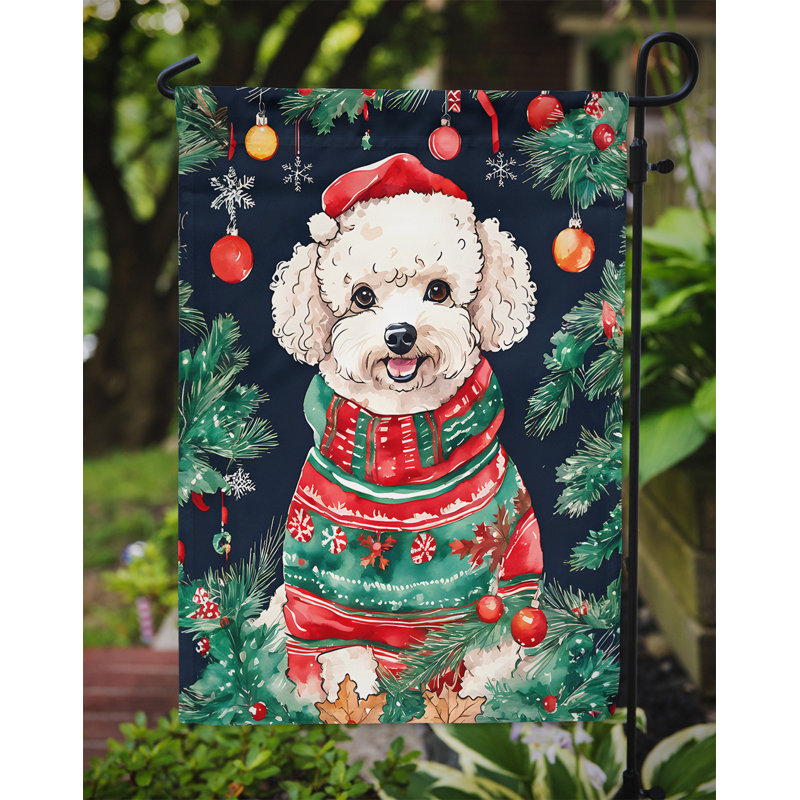 Drapeau de jardin en polyester , H 15,5 po x l 11,25 po