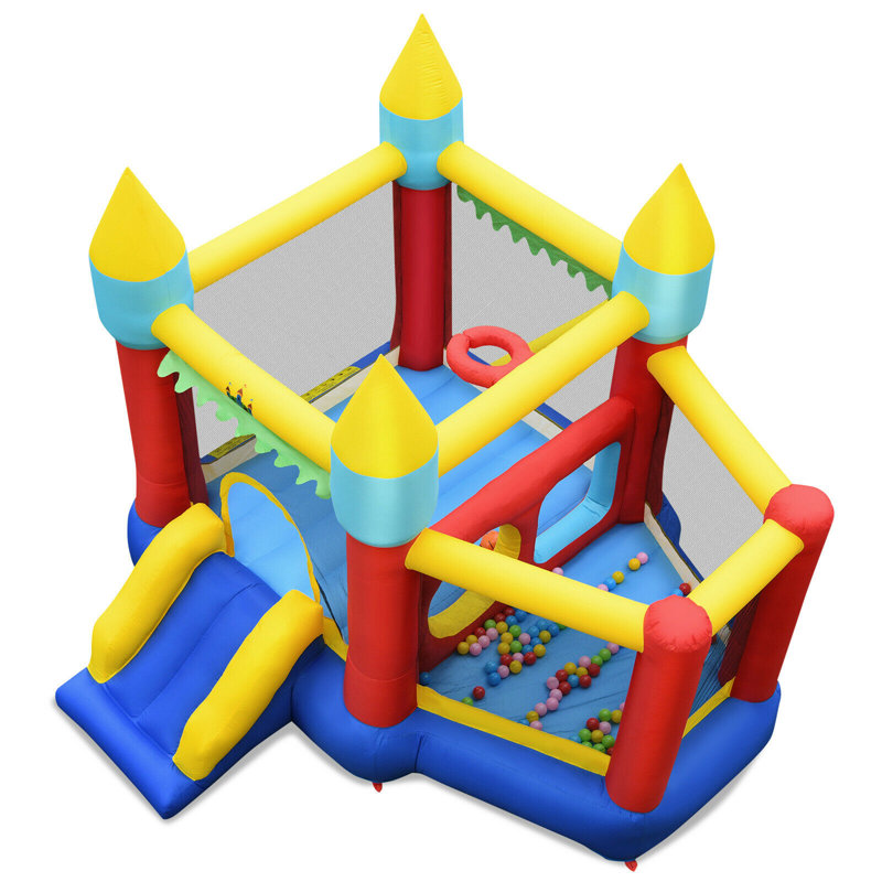 9.3' x 9.87' Bounce House with Slide