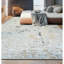 High-Quality Hand-Knotted Light Blue And Black Area Rug-262467449